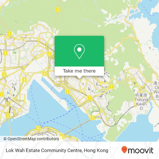 Lok Wah Estate Community Centre map