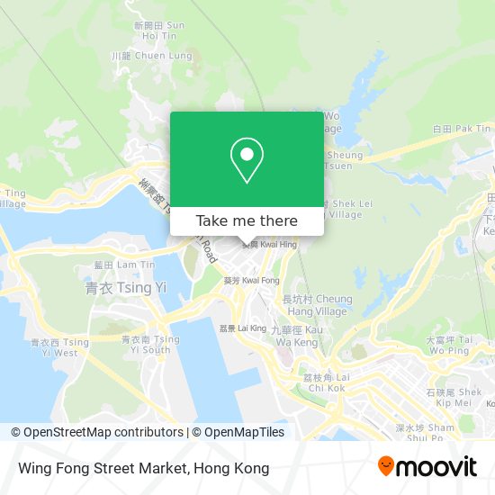 Wing Fong Street Market map