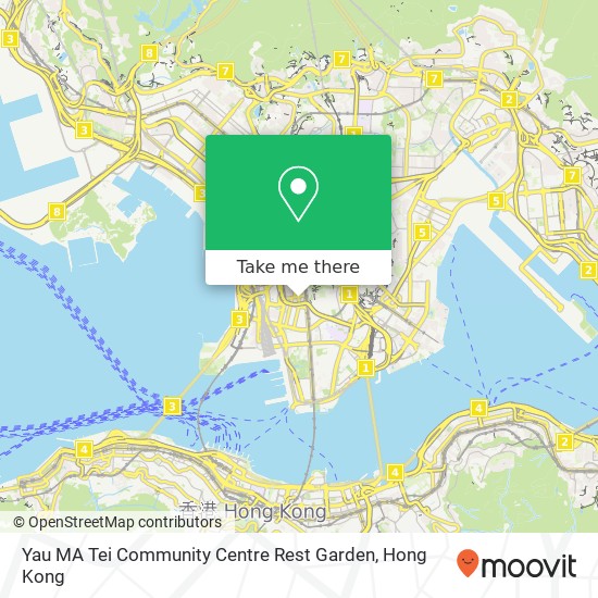 Yau MA Tei Community Centre Rest Garden map