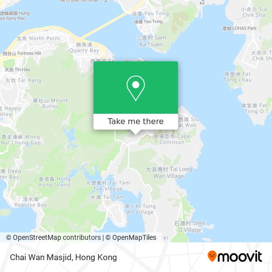 Chai Wan Masjid map