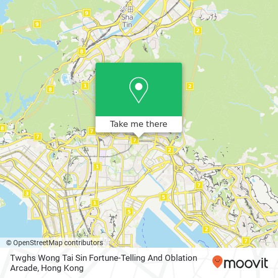 Twghs Wong Tai Sin Fortune-Telling And Oblation Arcade map