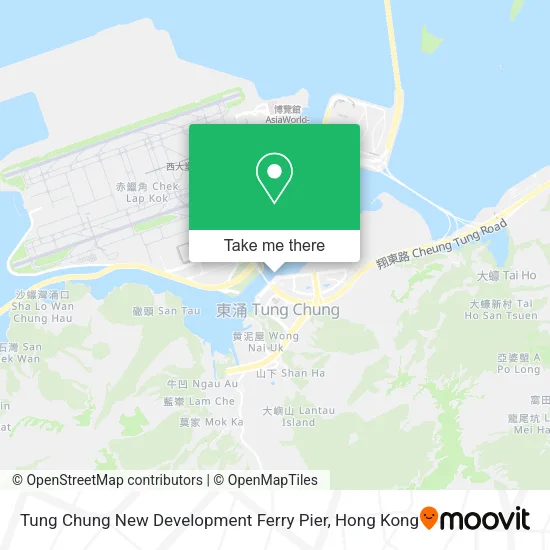 Tung Chung New Development Ferry Pier map