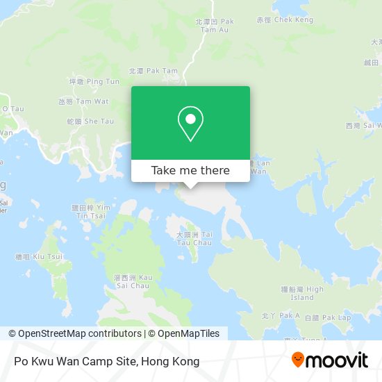 Po Kwu Wan Camp Site map