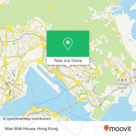 Man Wah House map