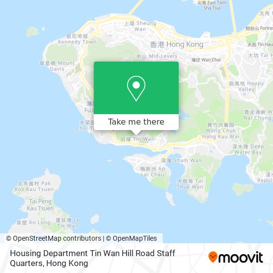 Housing Department Tin Wan Hill Road Staff Quarters map
