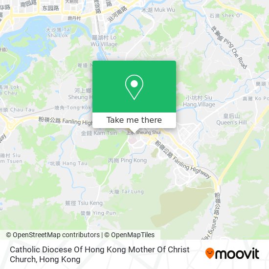 Catholic Diocese Of Hong Kong Mother Of Christ Church map