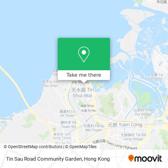 Tin Sau Road Community Garden map