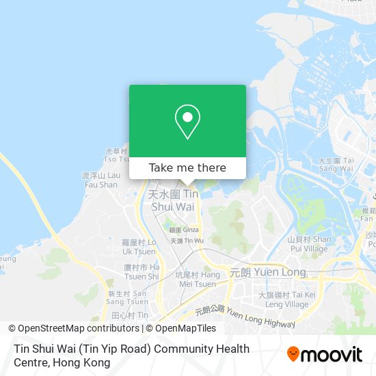 Tin Shui Wai (Tin Yip Road) Community Health Centre地圖