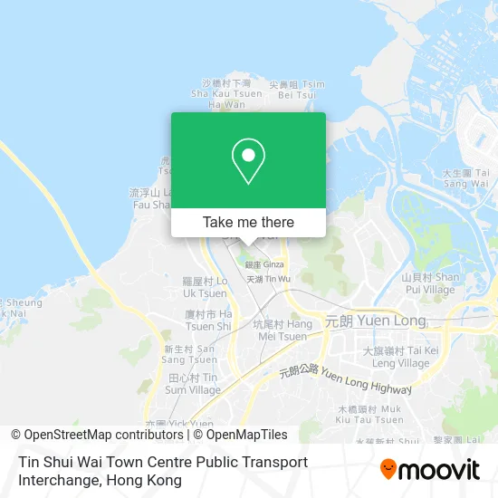 Tin Shui Wai Town Centre Public Transport Interchange map