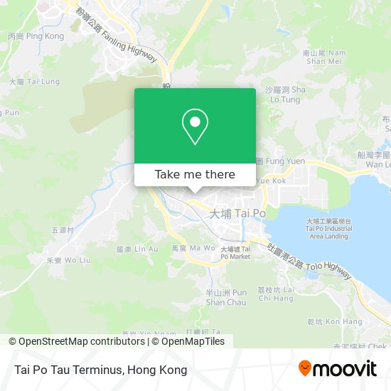 Tai Po Tau Terminus map