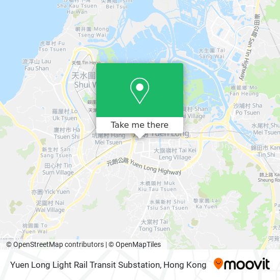 Yuen Long Light Rail Transit Substation map