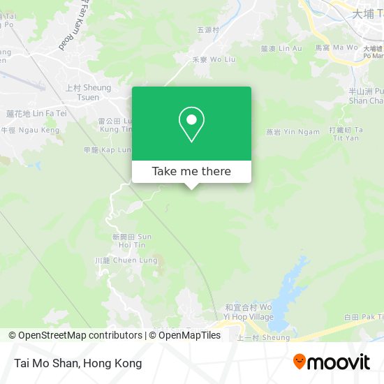 Tai Mo Shan map