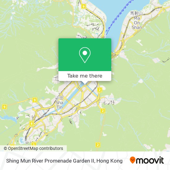 Shing Mun River Promenade Garden II map