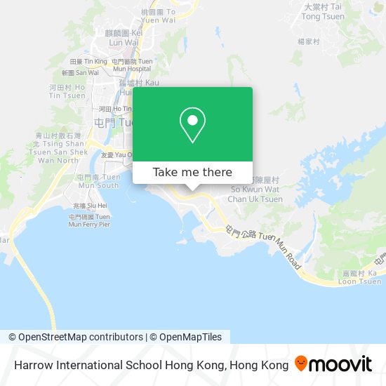 Harrow International School Hong Kong map