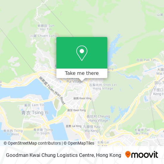 Goodman Kwai Chung Logistics Centre map