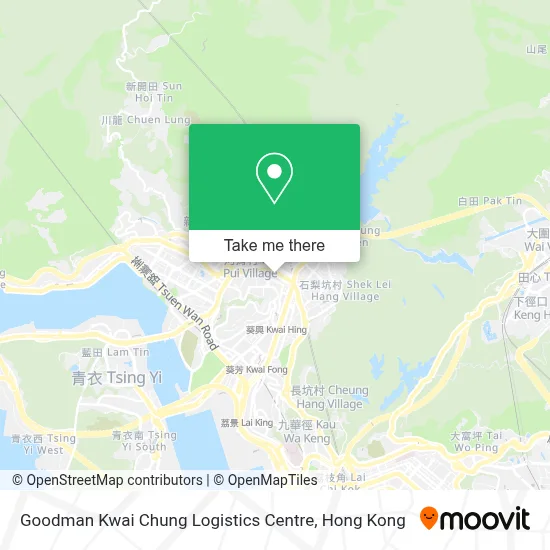 Goodman Kwai Chung Logistics Centre map