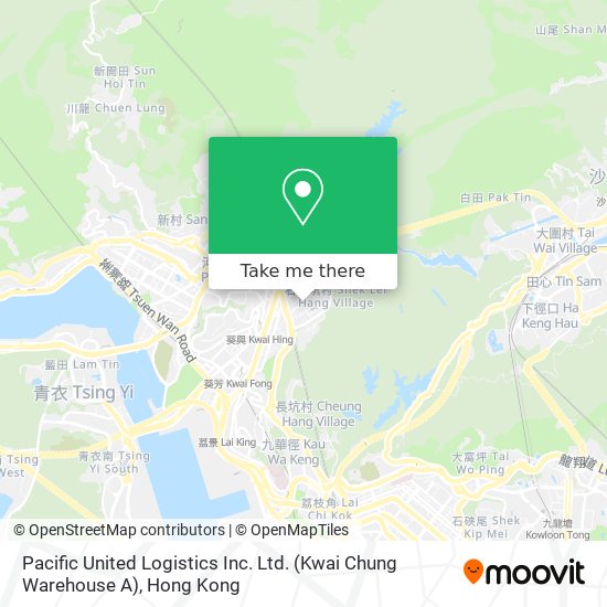 Pacific United Logistics Inc. Ltd. (Kwai Chung Warehouse A)地圖