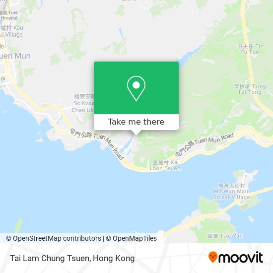 Tai Lam Chung Tsuen map