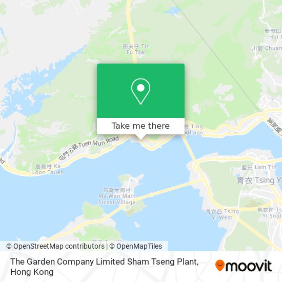 The Garden Company Limited Sham Tseng Plant map