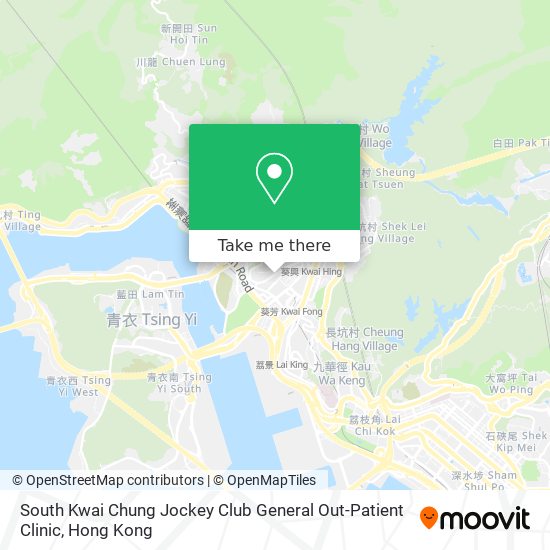 South Kwai Chung Jockey Club General Out-Patient Clinic map