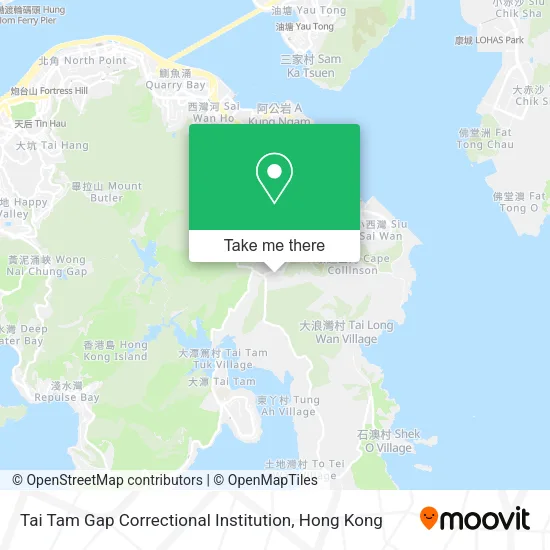 Tai Tam Gap Correctional Institution map