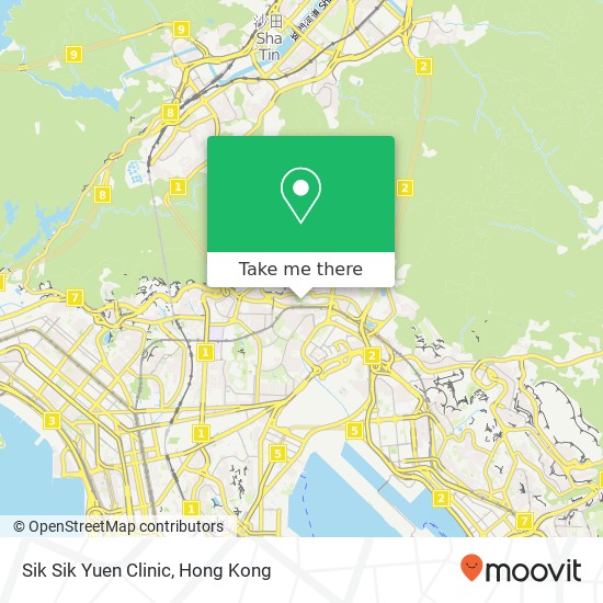 Sik Sik Yuen Clinic map