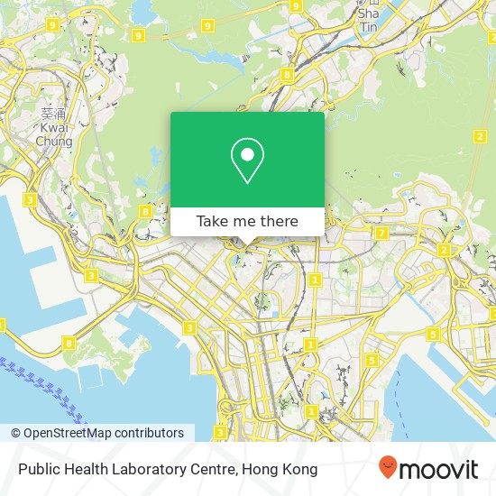 Public Health Laboratory Centre map