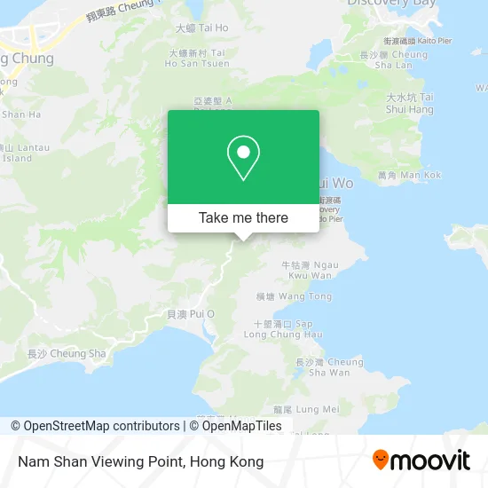 Nam Shan Viewing Point map