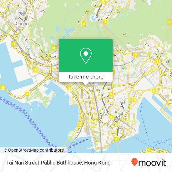 Tai Nan Street Public Bathhouse map