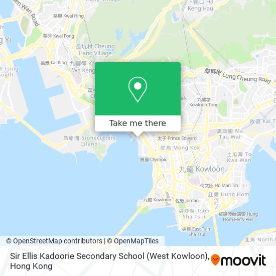 Sir Ellis Kadoorie Secondary School (West Kowloon) map
