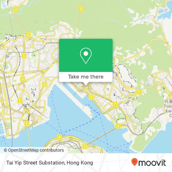 Tai Yip Street Substation map
