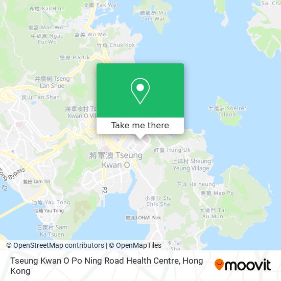 How to get to Tseung Kwan O Po Ning Road Health Centre in 西貢Sai Kung by  Subway or Bus?