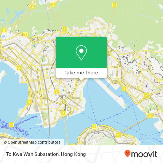 To Kwa Wan Substation map