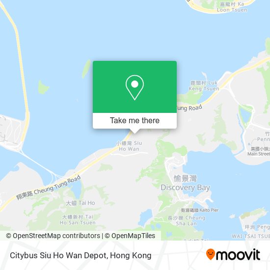 Citybus Siu Ho Wan Depot地圖