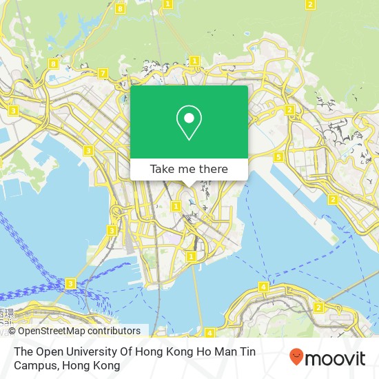 The Open University Of Hong Kong Ho Man Tin Campus map