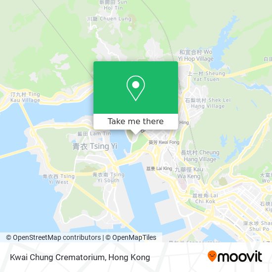 Kwai Chung Crematorium map