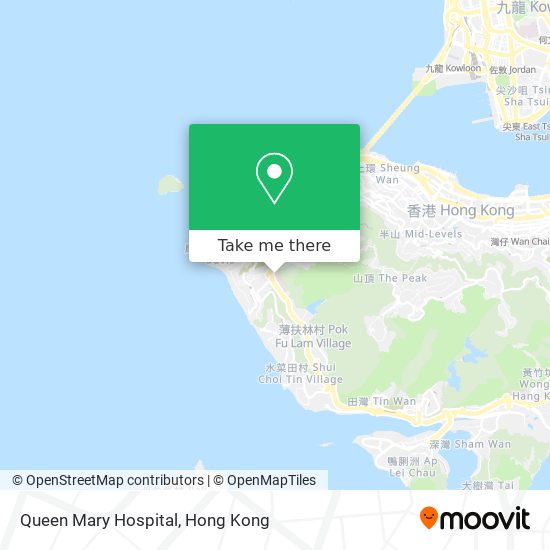 Queen Mary Hospital地圖