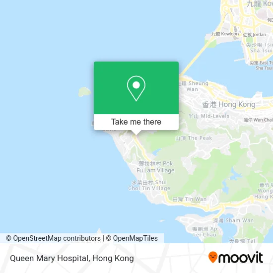 Queen Mary Hospital地圖
