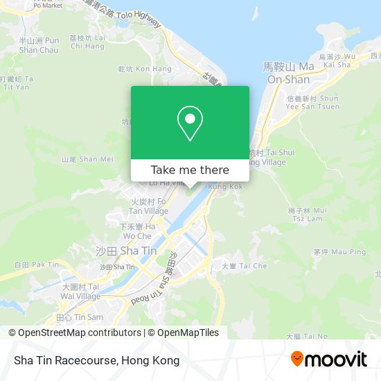 Sha Tin Racecourse map