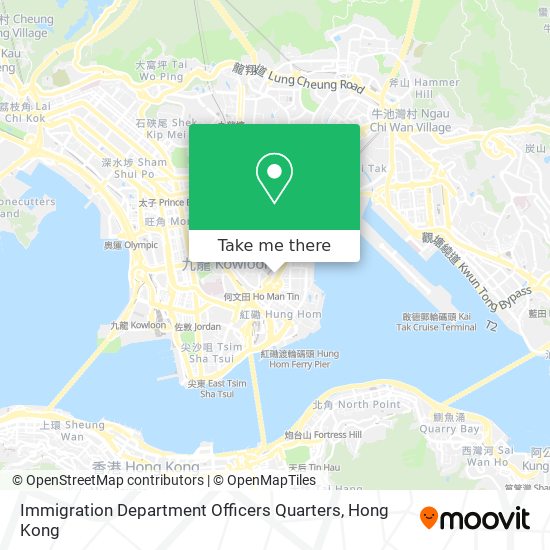 Immigration Department Officers Quarters map