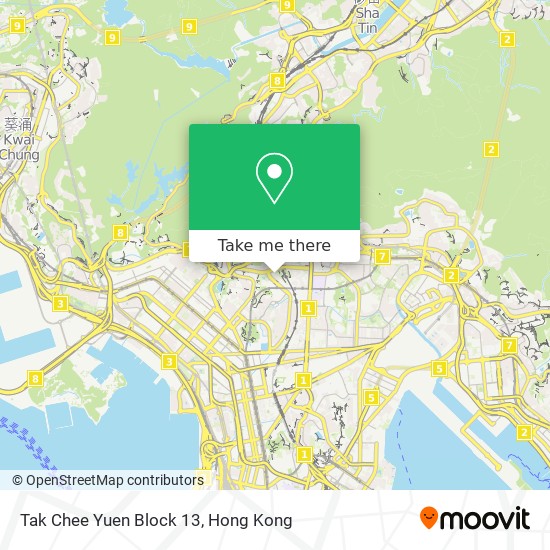 Tak Chee Yuen Block 13 map