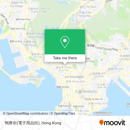 鴨寮街(電子用品街)地圖