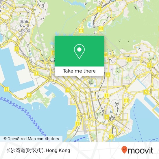 长沙湾道(时装街) map