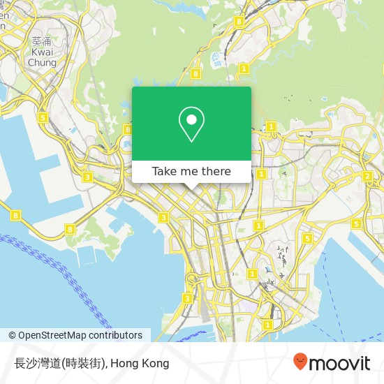 長沙灣道(時裝街) map