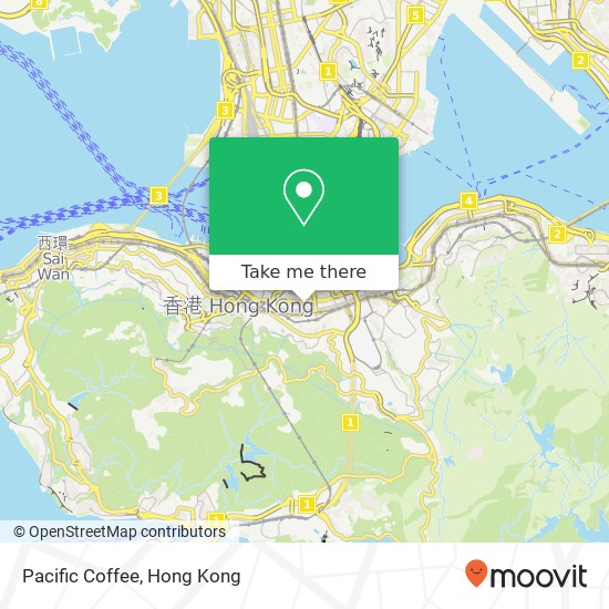 Pacific Coffee map