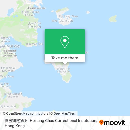 喜靈洲懲教所 Hei Ling Chau Correctional Institution map