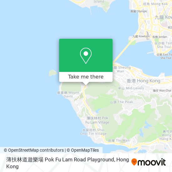 薄扶林道遊樂場 Pok Fu Lam Road Playground map