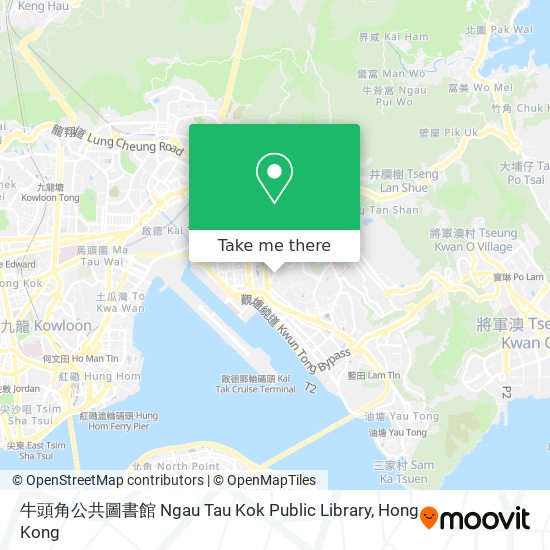 牛頭角公共圖書館 Ngau Tau Kok Public Library map