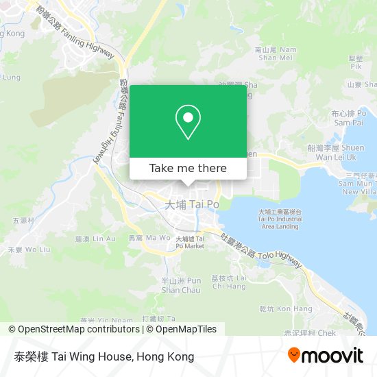 泰榮樓 Tai Wing House map