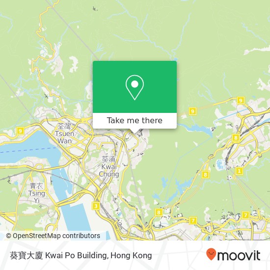 葵寶大廈 Kwai Po Building map